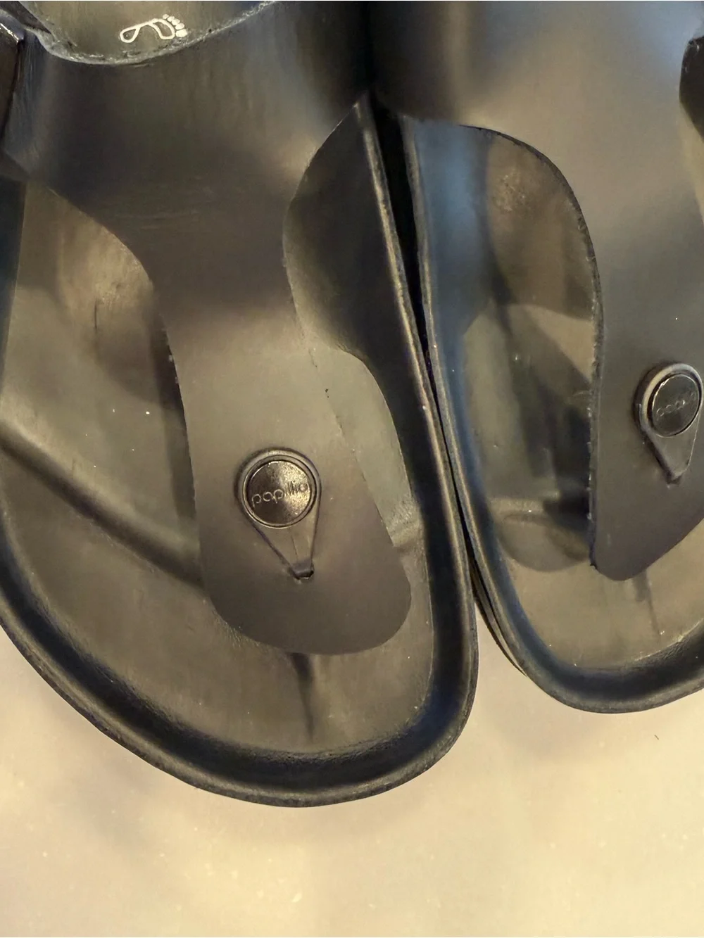 Birkenstock,papilio Gizeh Platform Sandals Exquisite Black Leather L-10 M-8 EU41